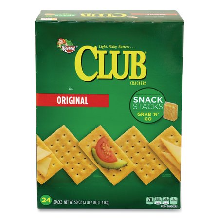 KEEBLER Original Club Crackers Snack Stacks, 50 oz Box 11123